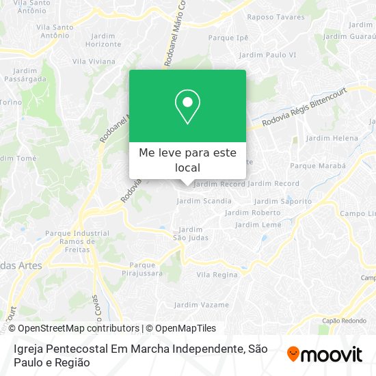 Igreja Pentecostal Em Marcha Independente mapa