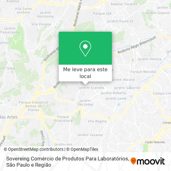 Sovereing Comércio de Produtos Para Laboratórios mapa