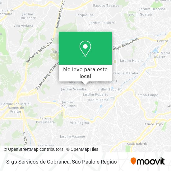 Srgs Servicos de Cobranca mapa