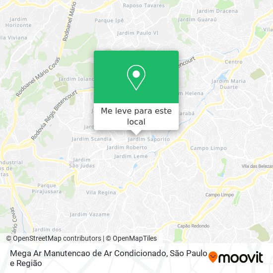 Mega Ar Manutencao de Ar Condicionado mapa