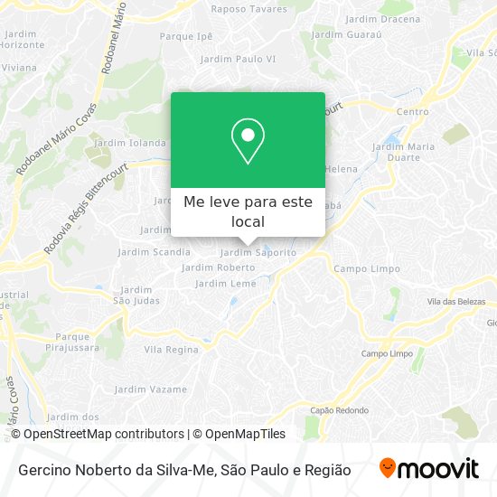 Gercino Noberto da Silva-Me mapa