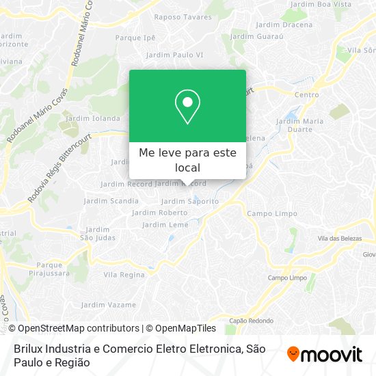 Brilux Industria e Comercio Eletro Eletronica mapa