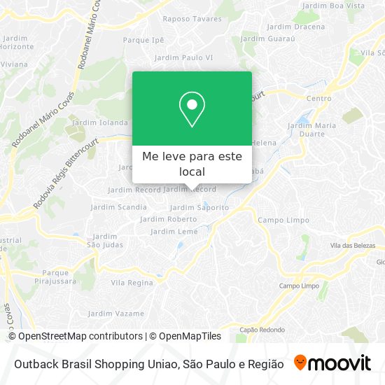 Outback Brasil Shopping Uniao mapa