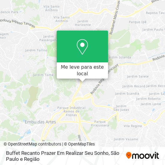 Buffet Recanto Prazer Em Realizar Seu Sonho mapa