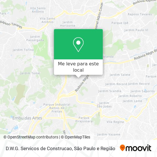 D.W.G. Servicos de Construcao mapa