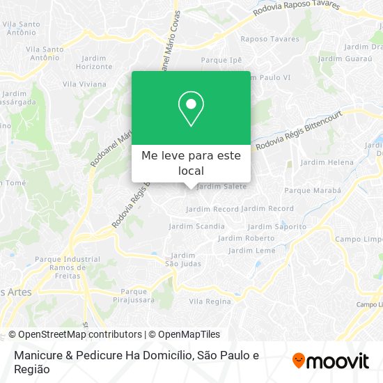 Manicure & Pedicure Ha Domicílio mapa