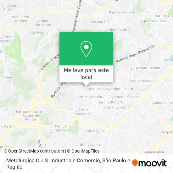 Metalurgica C.J.S. Industria e Comercio mapa