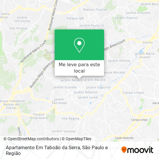 Apartamento Em Taboão da Serra mapa