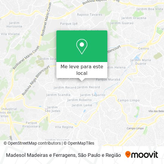 Madesol Madeiras e Ferragens mapa