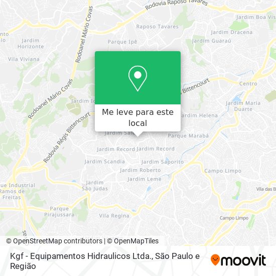 Kgf - Equipamentos Hidraulicos Ltda. mapa