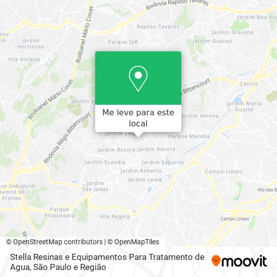 Stella Resinas e Equipamentos Para Tratamento de Agua mapa