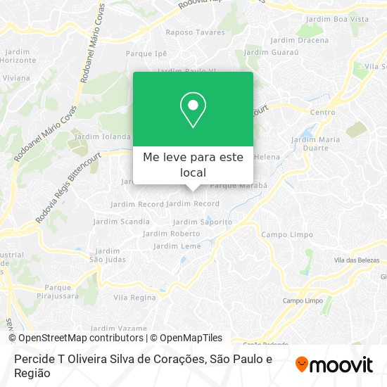 Percide T Oliveira Silva de Corações mapa