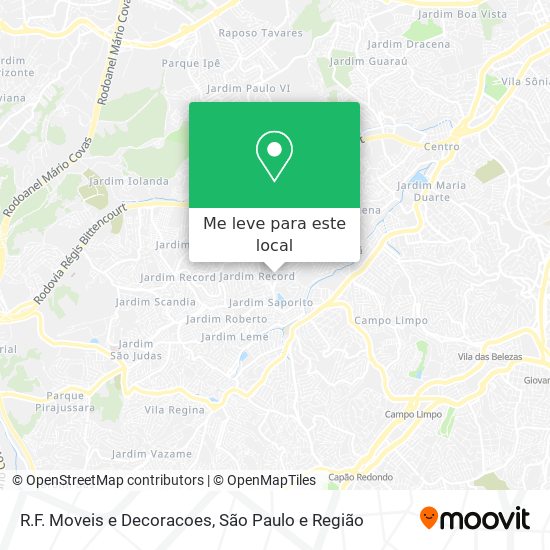 R.F. Moveis e Decoracoes mapa