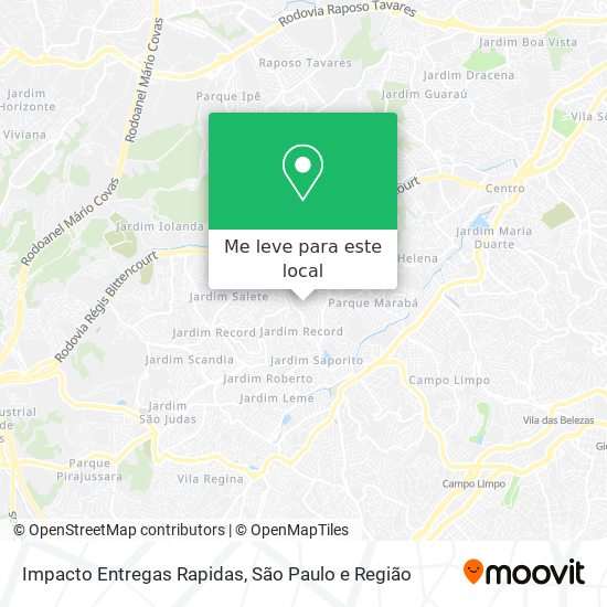 Impacto Entregas Rapidas mapa