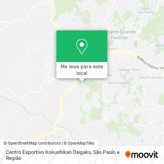 Centro Esportivo Kokushikan Daigaku mapa