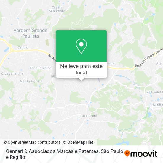 Gennari & Associados Marcas e Patentes mapa
