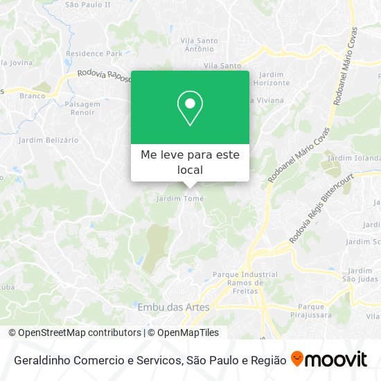 Geraldinho Comercio e Servicos mapa