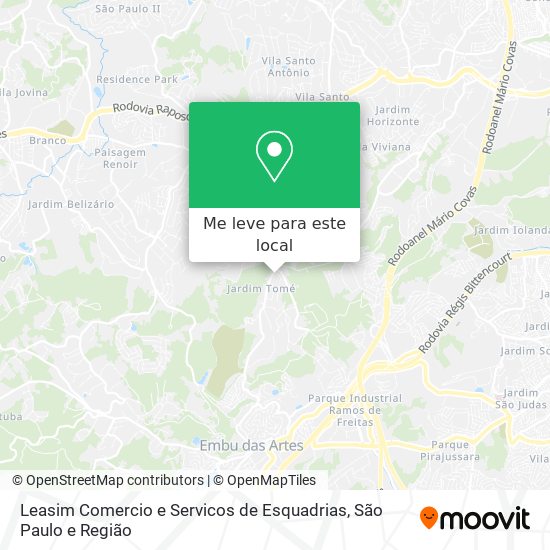 Leasim Comercio e Servicos de Esquadrias mapa