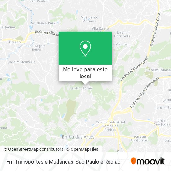 Fm Transportes e Mudancas mapa