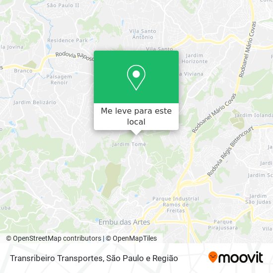 Transribeiro Transportes mapa