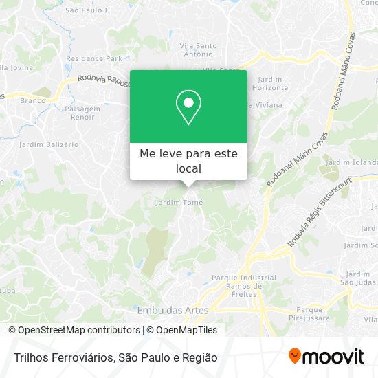 Trilhos Ferroviários mapa