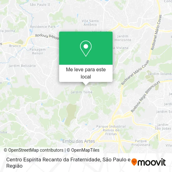 Centro Espírita Recanto da Fraternidade mapa
