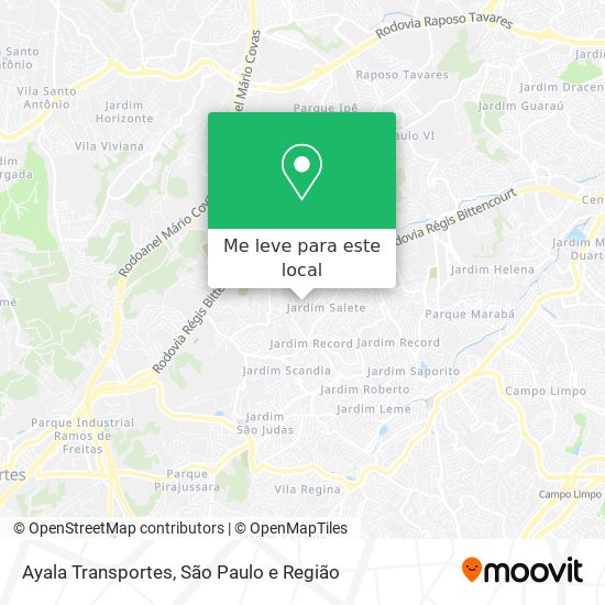 Ayala Transportes mapa