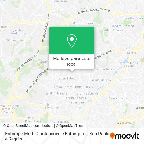 Estampe Mode Confeccoes e Estamparia mapa
