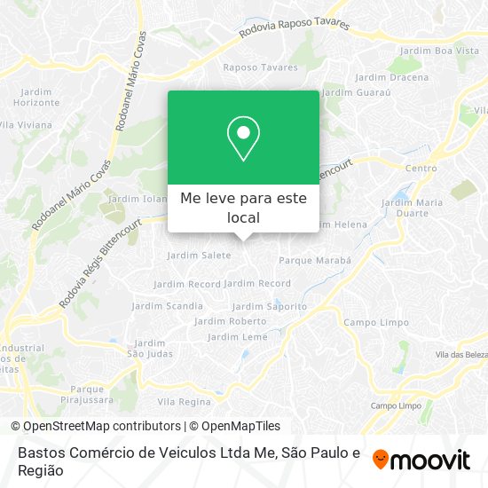 Bastos Comércio de Veiculos Ltda Me mapa