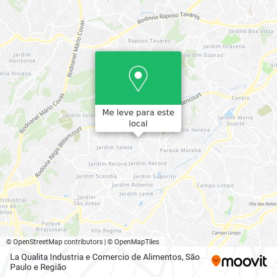 La Qualita Industria e Comercio de Alimentos mapa