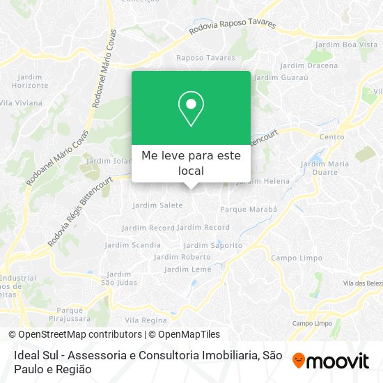 Ideal Sul - Assessoria e Consultoria Imobiliaria mapa