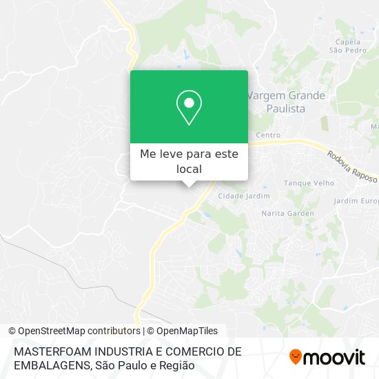 MASTERFOAM INDUSTRIA E COMERCIO DE EMBALAGENS mapa