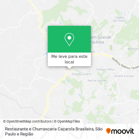 Restaurante e Churrascaria Caçarola Brasileira mapa
