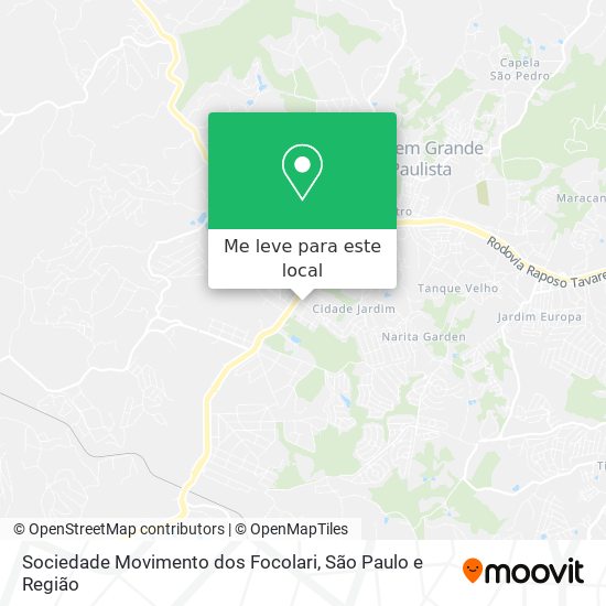 Sociedade Movimento dos Focolari mapa