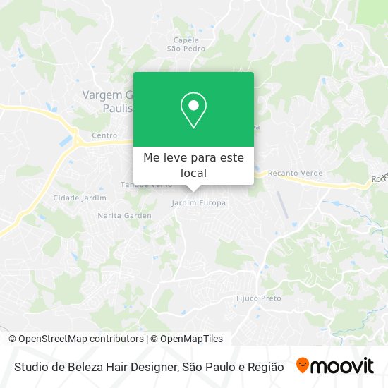 Studio de Beleza Hair Designer mapa