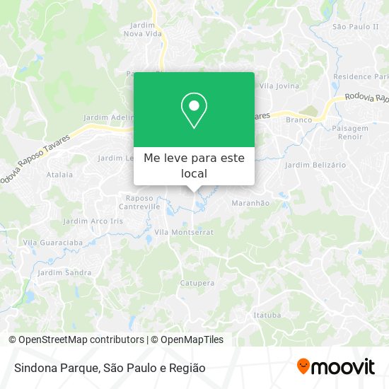 Sindona Parque mapa