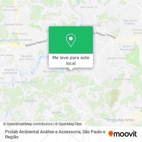Prolab Ambiental Análise e Assessoria mapa