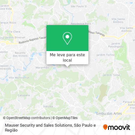 Mauser Security and Sales Solutions mapa