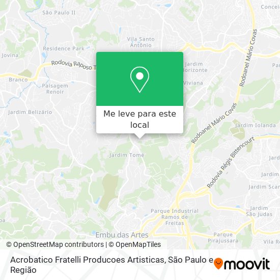 Acrobatico Fratelli Producoes Artisticas mapa