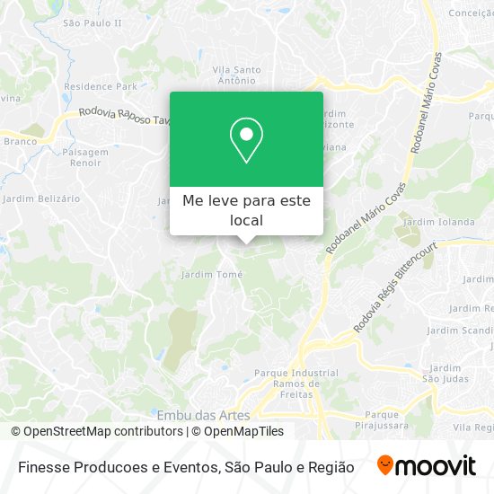 Finesse Producoes e Eventos mapa