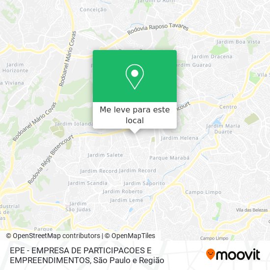 EPE - EMPRESA DE PARTICIPACOES E EMPREENDIMENTOS mapa