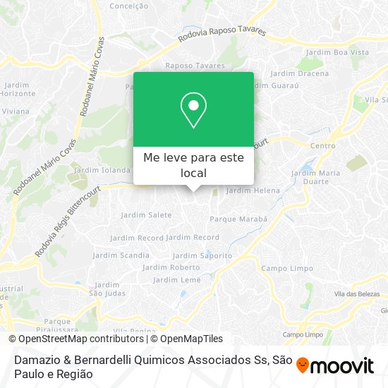 Damazio & Bernardelli Quimicos Associados Ss mapa