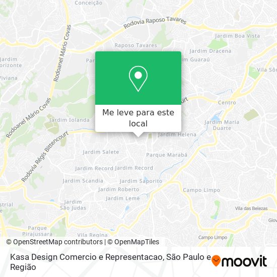 Kasa Design Comercio e Representacao mapa