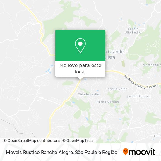 Moveis Rustico Rancho Alegre mapa