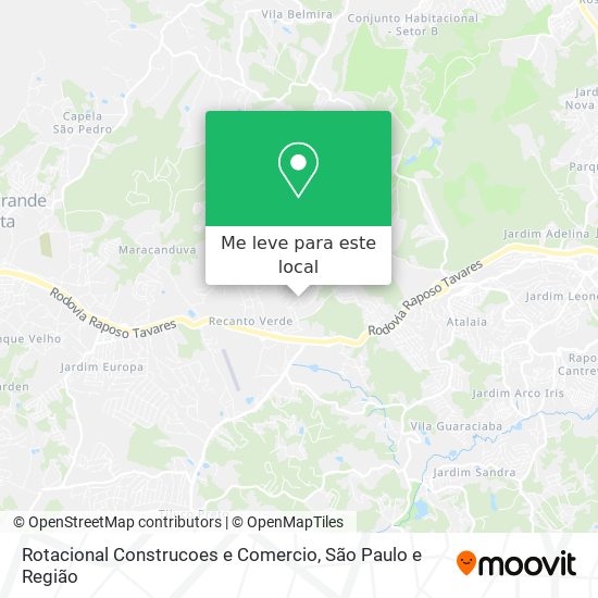 Rotacional Construcoes e Comercio mapa