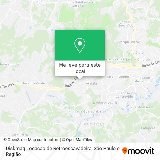 Diskmaq Locacao de Retroescavadeira mapa