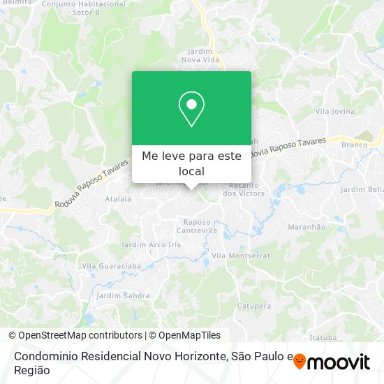 Condominio Residencial Novo Horizonte mapa