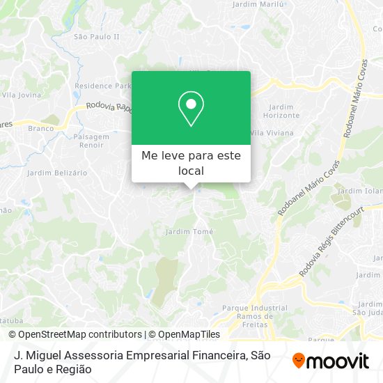 J. Miguel Assessoria Empresarial Financeira mapa