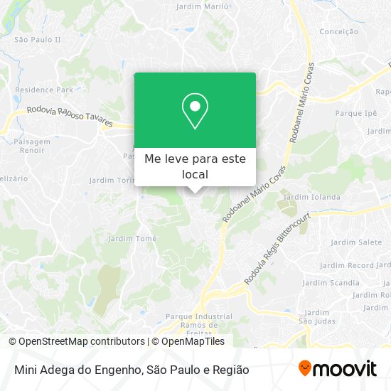 Mini Adega do Engenho mapa