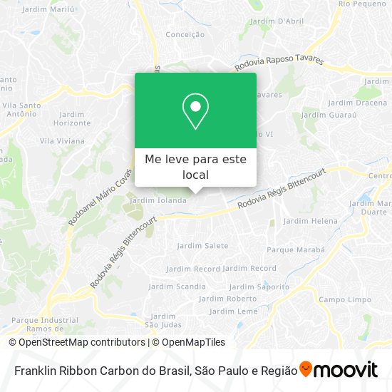 Franklin Ribbon Carbon do Brasil mapa